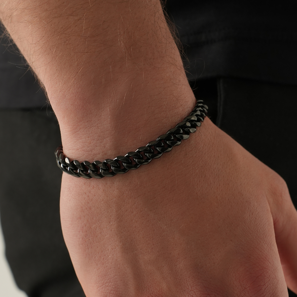 Black Cuban Chain Bracelet