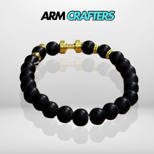 Dumbbell bracelet black