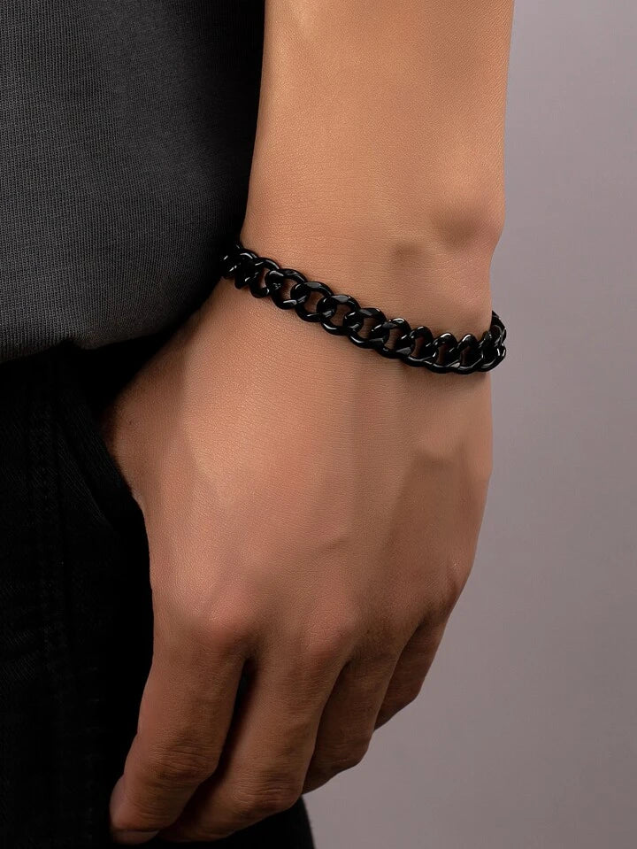 Black Cuban Chain Bracelet